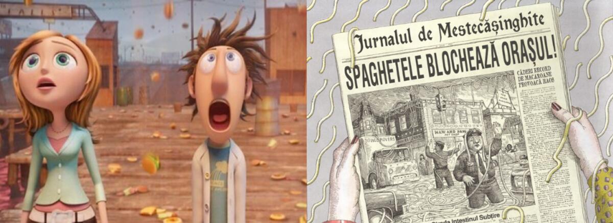 Stă să plouă cu chiftele - carte vs. film, asemănări și diferențe