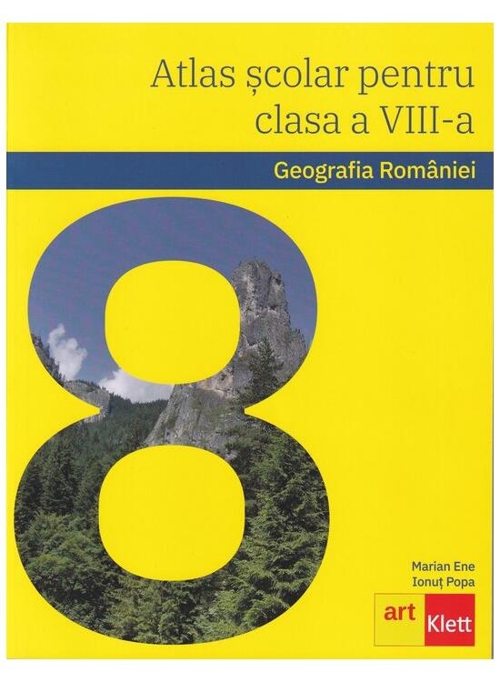 Copertă produs Geografia României. Atlas școlar pentru clasa a VIII-a - gallery big 1