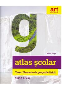 Copertă produs Atlas geografic școlar. Terra. Clasa a V-a