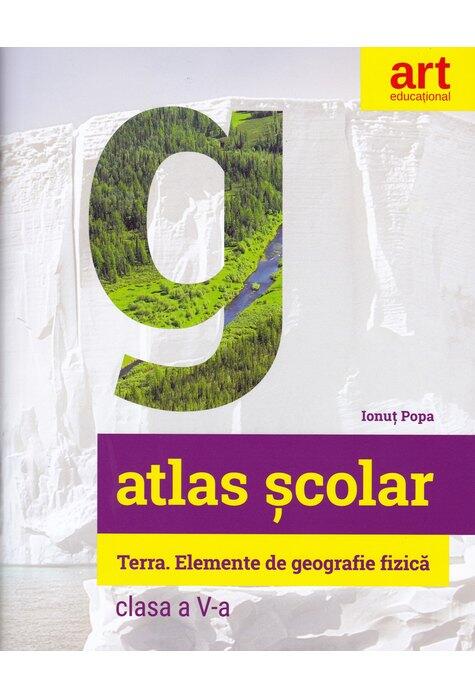 Copertă produs Atlas geografic școlar. Terra. Clasa a V-a