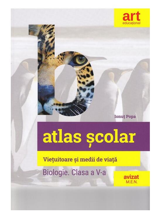 Copertă produs Atlas școlar de biologie.Viețuitoare și medii de viață - gallery big 1