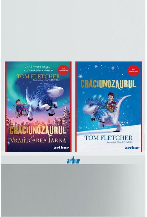 Copertă produs Pachet Crăciunozaurul ( Crăciunozaurul, Crăciunozaurul și Vrăjitoarea Iarnă)