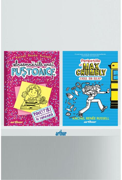 Copertă produs Pachet Rachel Ren&eacute;e Russell ( Peripețiile lui Max Crumbly I, &Icirc;nsemnările unei puştoaice 1)