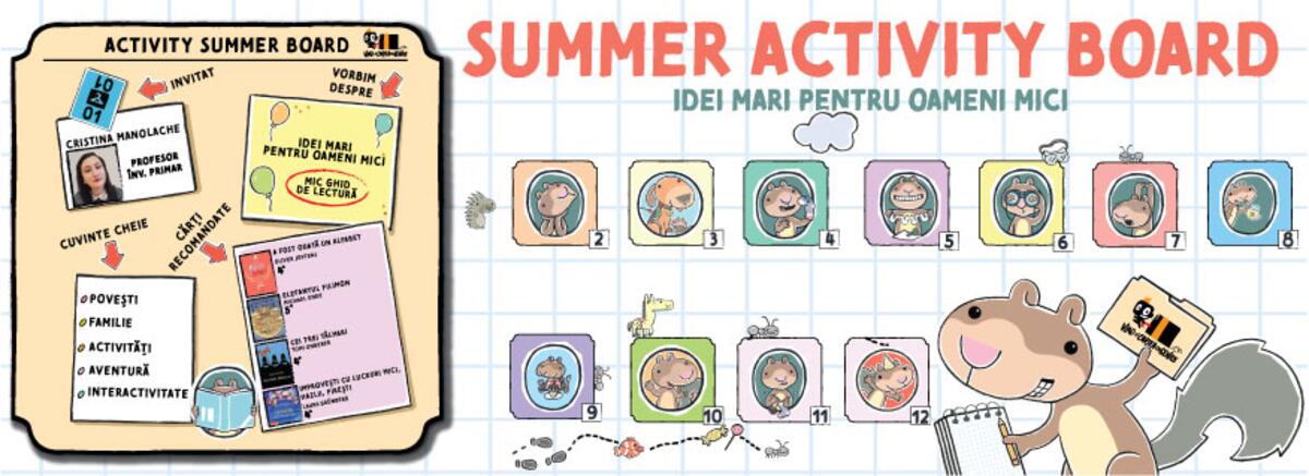 Summer Activity Board. Idei mari pentru oameni mici
