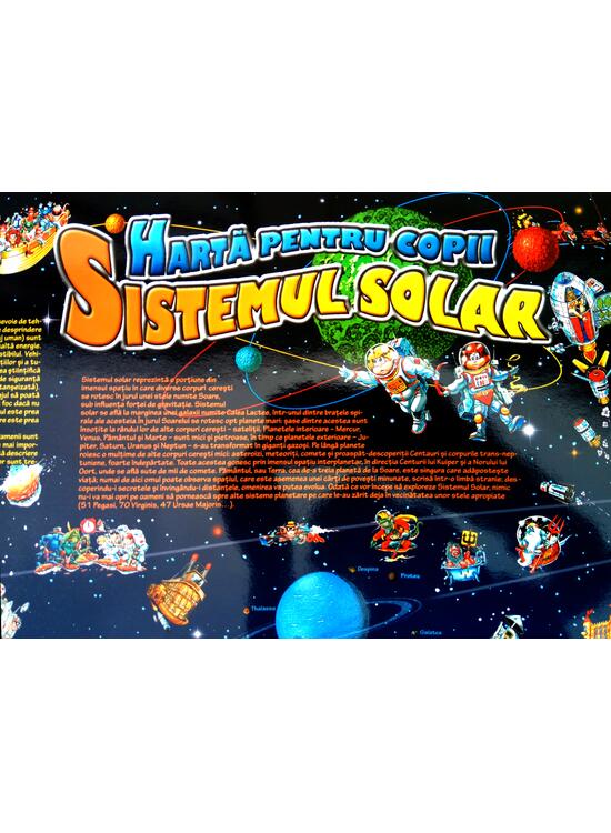 Copertă produs Harta sistemului solar pentru copii - gallery big 1