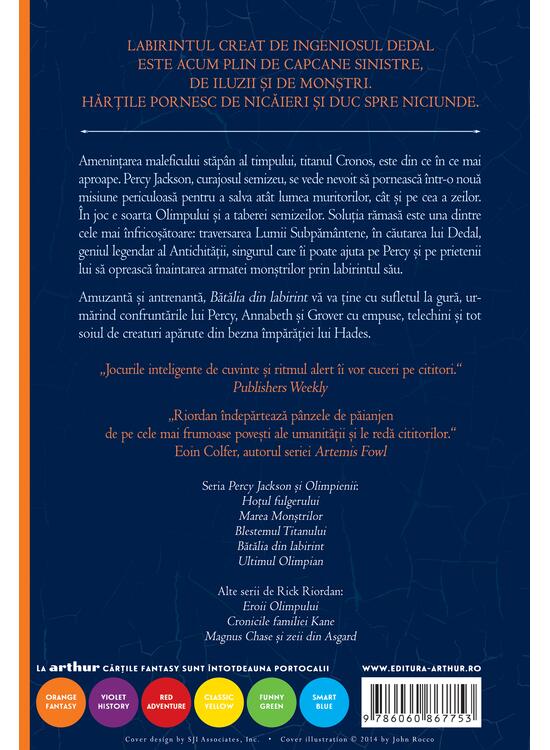 Copertă produs Percy Jackson şi Olimpienii (#4). Bătălia din Labirint - gallery big 2