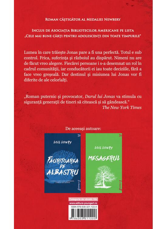 Copertă produs Darul lui Jonas | paperback - gallery big 2