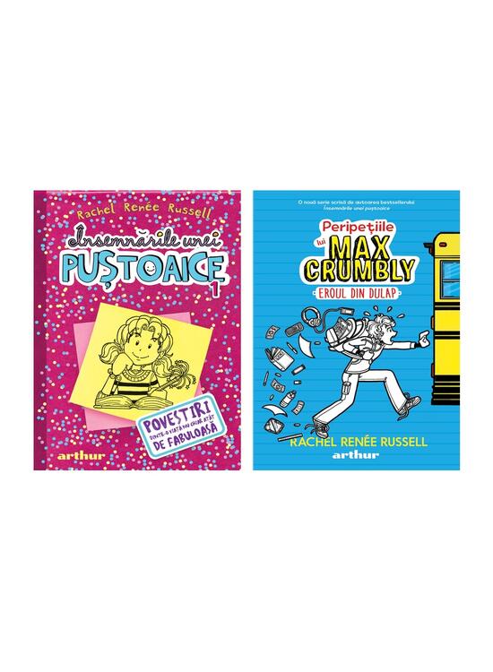Copertă produs Pachet Rachel Ren&eacute;e Russell ( Peripețiile lui Max Crumbly I, &Icirc;nsemnările unei puştoaice 1) - gallery big 4