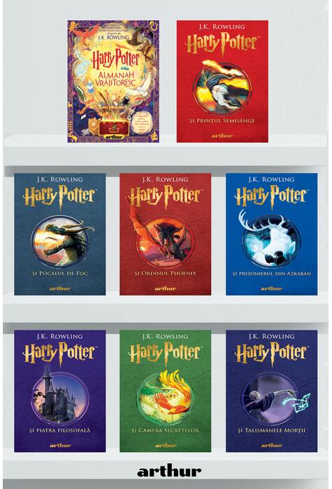 Copertă produs Pachet integrala Harry Potter (7 volume) cu almanah
