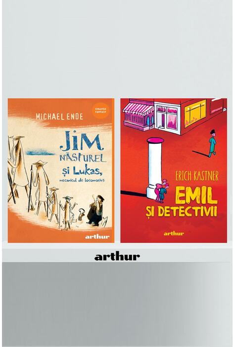 Copertă produs Pachet școlar clasa a III-a (Jim Năsturel și Lukas, mecanicul de locomotivă, Emil și detectivii)