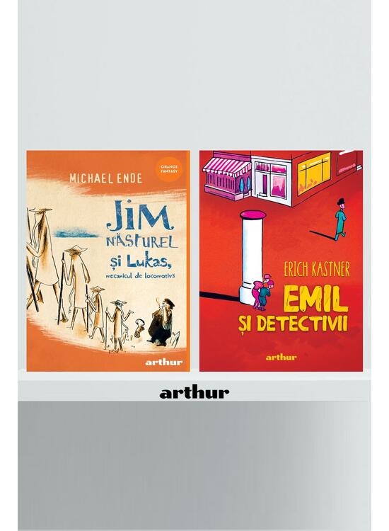 Copertă produs Pachet școlar clasa a III-a (Jim Năsturel și Lukas, mecanicul de locomotivă, Emil și detectivii) - gallery big 1
