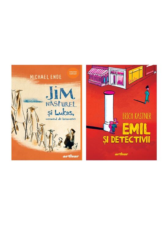 Copertă produs Pachet școlar clasa a III-a (Jim Năsturel și Lukas, mecanicul de locomotivă, Emil și detectivii) - gallery big 4