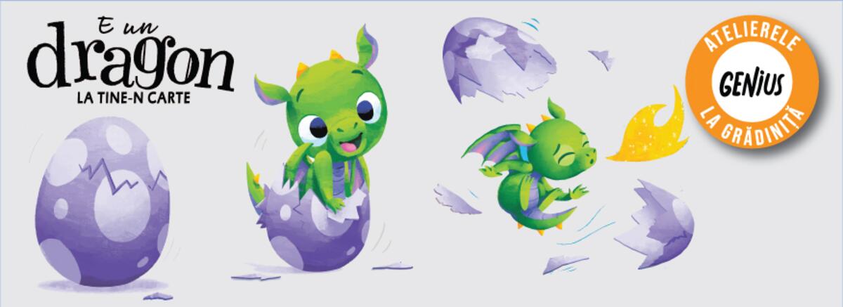 Genius la grădiniță #17 E un dragon la tine-n carte