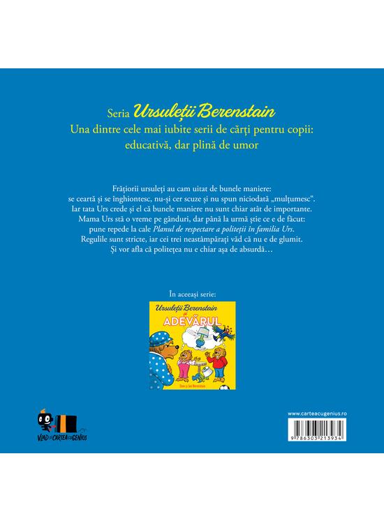 Copertă produs Ursuleții Berenstain uită de bunele maniere - gallery big 2