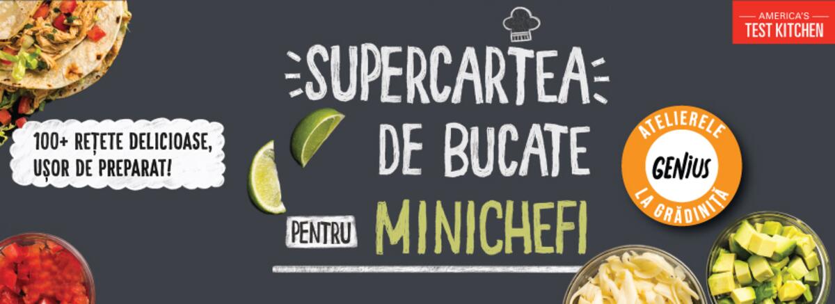 Genius la grădiniță #32 Supercartea de bucate pentru minichefi