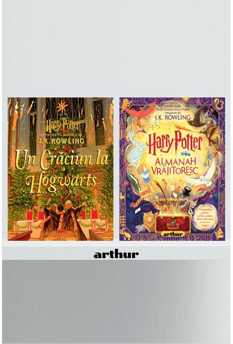 Copertă produs Pachet Crăciun Harry Potter ( Crăciun la Hogwarts, Almanah vrăjitoresc)