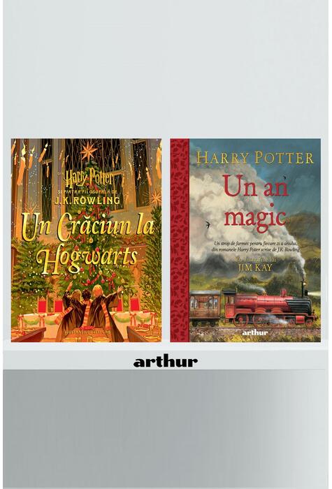 Copertă produs Pachet Crăciun magic Harry Potter ( Crăciun la Hogwarts, Un an magic)