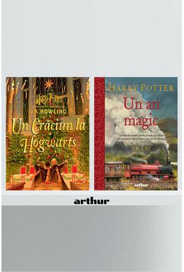 Copertă produs Pachet Crăciun magic Harry Potter ( Crăciun la Hogwarts, Un an magic)