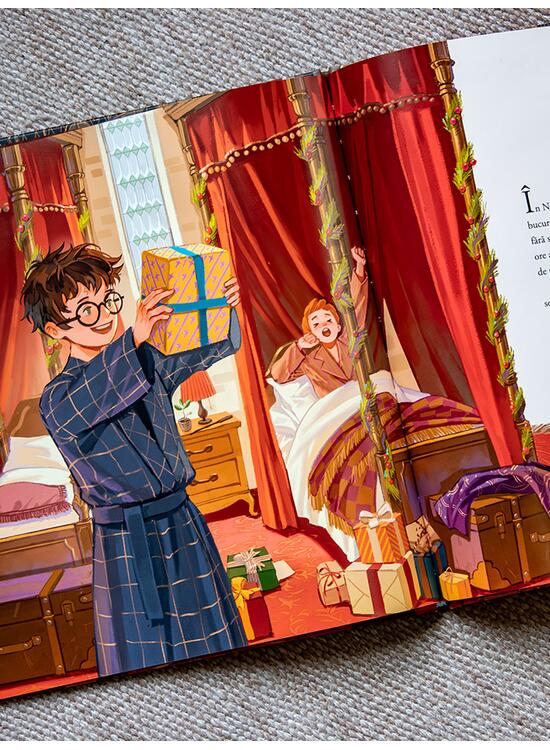 Copertă produs Pachet Crăciun Harry Potter ilustrat ( Crăciun la Hogwarts, Piatra filosofală, ediție ilustrată) - gallery big 4