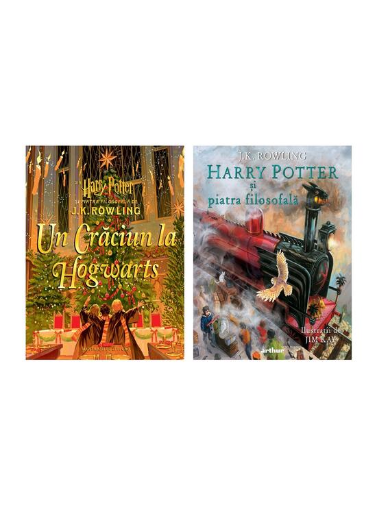 Copertă produs Pachet Crăciun Harry Potter ilustrat ( Crăciun la Hogwarts, Piatra filosofală, ediție ilustrată) - gallery big 7