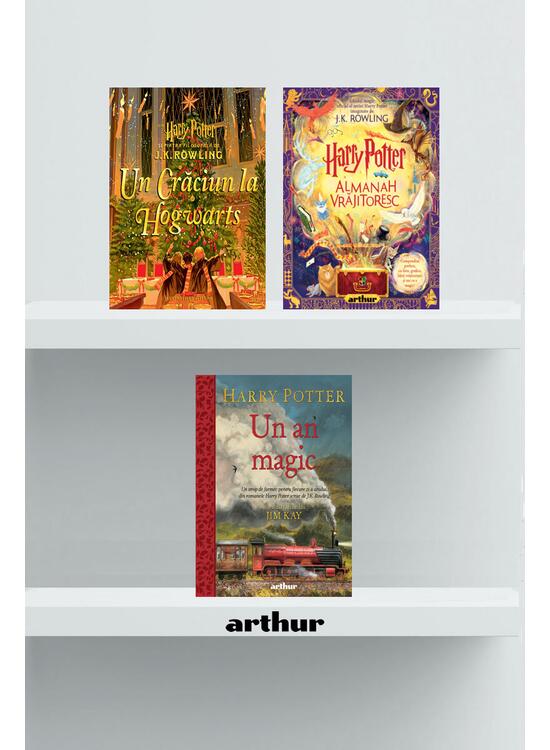 Copertă produs Pachet fan Harry Potter (Un an magic, Almanah vrăjitoresc, Un Crăciun la Hogwarts) - gallery big 1