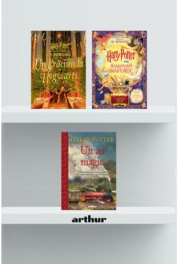 Copertă produs Pachet fan Harry Potter (Un an magic, Almanah vrăjitoresc, Un Crăciun la Hogwarts)