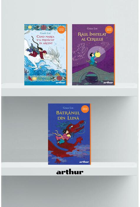 Copertă produs Pachet Grace Lin ( R&acirc;ul &Icirc;nstelat al Cerului, Bătr&acirc;nul din lună, C&acirc;nd marea)