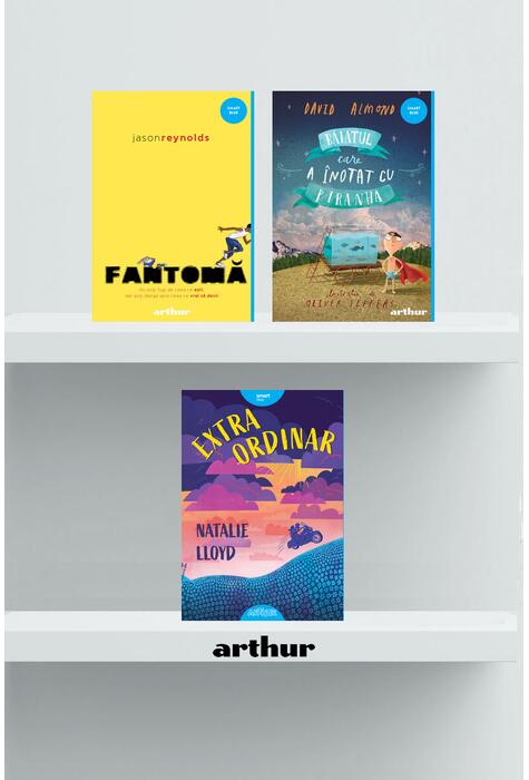 Copertă produs Pachet Smart Blue ( Fantomă, Extraordinar, Băiatul care a &icirc;notat cu piranha)