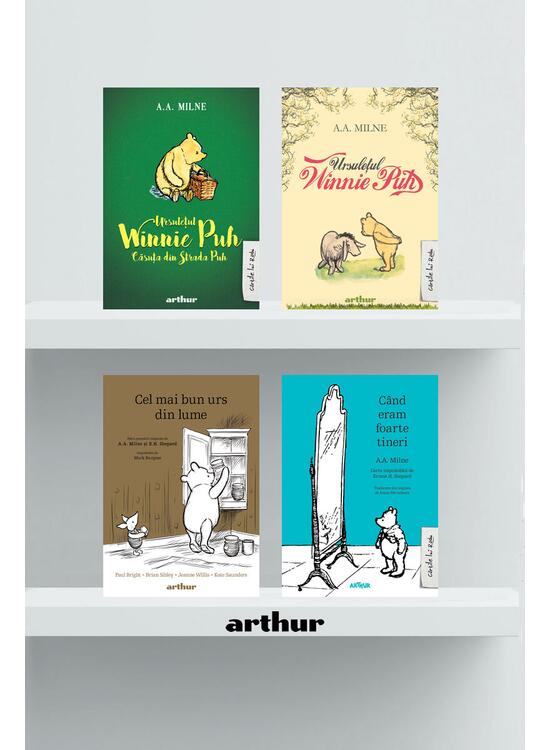 Copertă produs Pachet Winnie Puh ( Cel mai bun urs din lume, Ursulețul Winnie Puh, Casuța Puh, C&acirc;nd eram foarte tineri) - gallery big 1