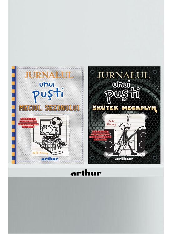 Copertă produs Pachet Jurnalul unui Puști  volumele 16-17 (Meciul sezonului, Sk&uuml;tek Megaplyn) - gallery big 1