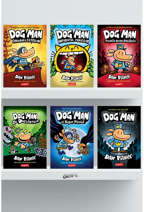 Copertă produs Pachet Dog Man (6 volume)