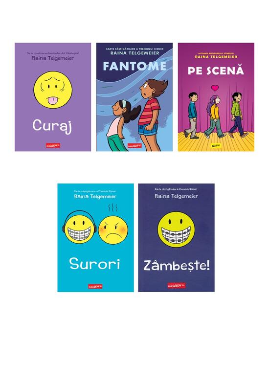 Copertă produs Pachet Raina Telgemeier (Zâmbește, Surori, Curaj, Pe scenă, Fantome) - gallery big 7