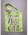 Copertă produs Tote bag lime cu imprimeu "Fiecare zi e o zi bună pentru citit" - thumb 1