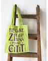 Copertă produs Tote bag lime cu imprimeu "Fiecare zi e o zi bună pentru citit" - thumb 2