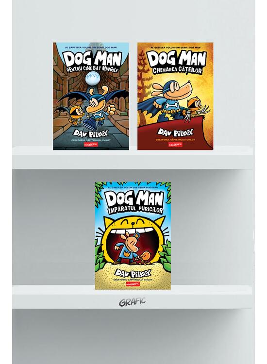 Copertă produs Pachet benzi desenate Dog Man (volumele 5-7) - gallery big 1