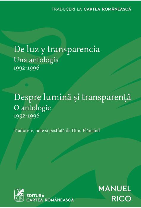 Copertă produs Despre lumină și transparență. De luz y transparencia ( ediție bilingvă)