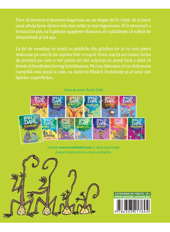 Copertă produs Pachet Roald Dahl format mic ( Gogomanii, Din copilărie, Marele Uriaș) - gallery big 2