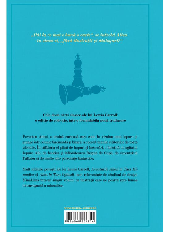 Copertă produs Aventurile Alisei în Țara Minunilor & în Țara Oglinzii Ediție ilustrată - gallery big 2