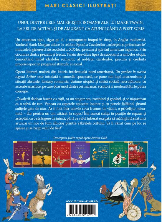 Copertă produs Un yankeu la curtea regelui Arthur. Ilustrat de Anca Smărăndache - gallery big 2