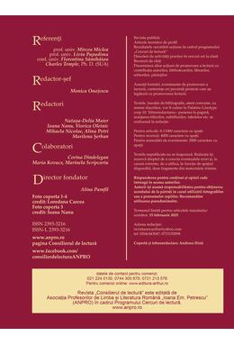 Copertă produs Consilierul de lectură nr. 4 (40) 2024