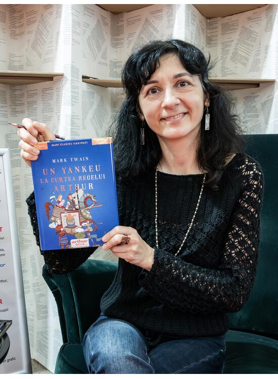 Copertă produs Un yankeu la curtea regelui Arthur. Ilustrat de Anca Smărăndache - gallery big 3