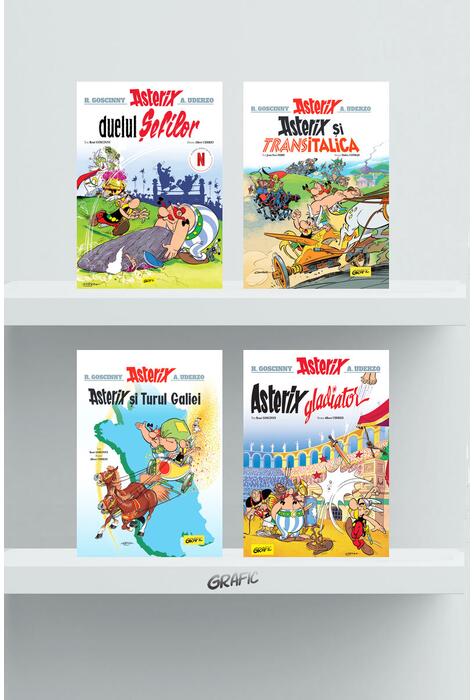 Copertă produs Pachet Asterix bandă desenată ( 4 noi aventuri)
