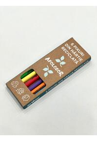 Copertă produs Set 6 pixuri din hârtie reciclată Planeta Arthur (model Apolodor)