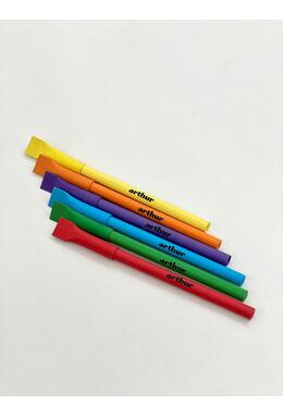 Copertă produs Set 6 pixuri din h&acirc;rtie reciclată Planeta Arthur (model Apolodor)