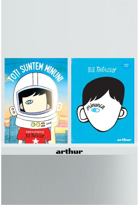 Copertă produs Pachet Minunea R.J. Palacio (romanul și albumul ilustrat)