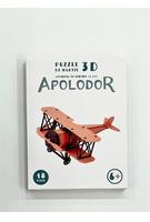 Puzzle 3D din hârtie: Avionul cu motor al lui APOLODOR (19 piese)