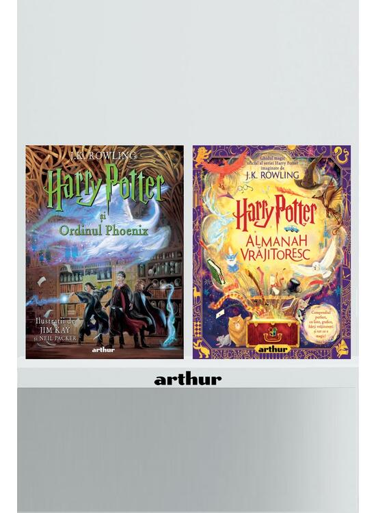 Copertă produs Pachet Harry Potter (Ordinul Phoenix ediție ilustrată, Almanah Vrăjitoresc) - gallery big 1