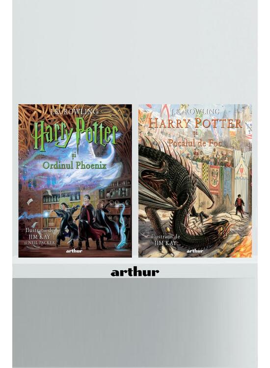 Copertă produs Pachet Harry Potter ediție ilustrată vol 4-5 (Pocalul de Foc , Ordinul Phoenix) - gallery big 1