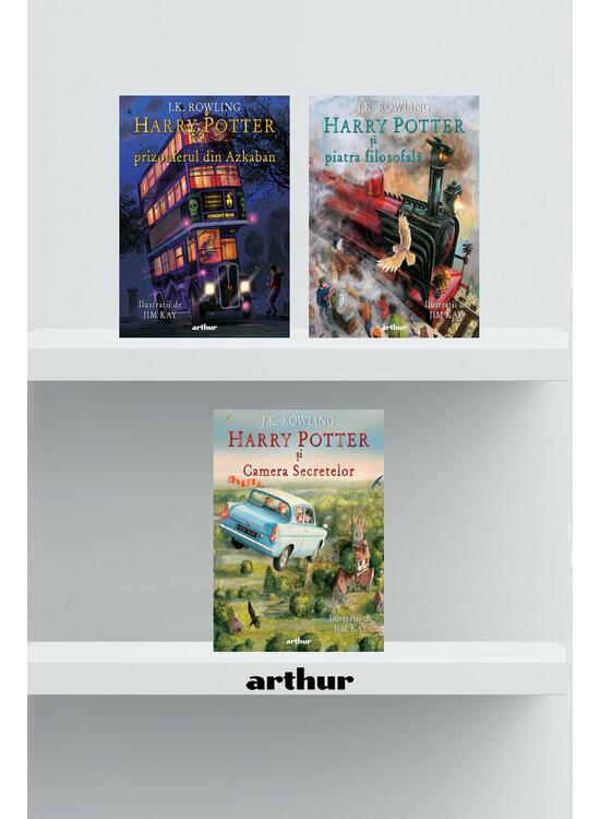 Copertă produs Pachet Harry Potter ediție ilustrată (volumele 1-3) - gallery big 1