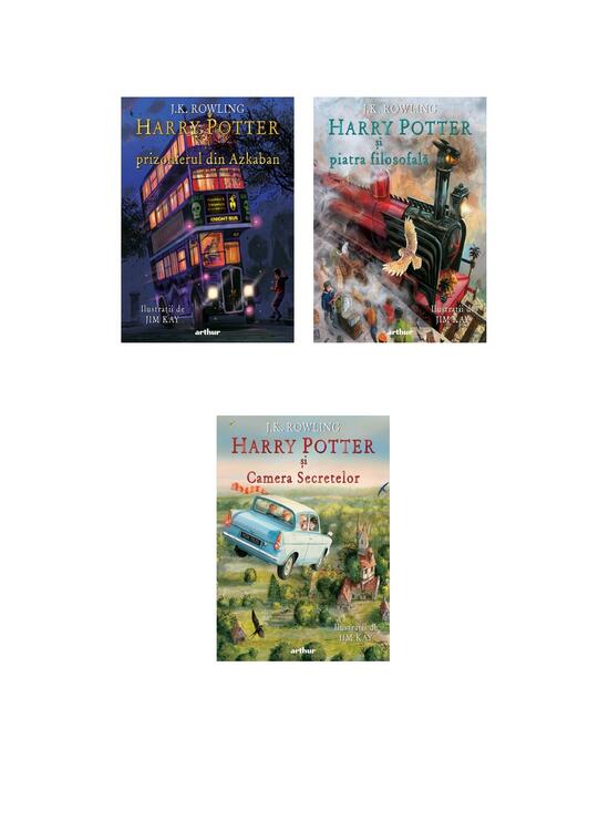 Copertă produs Pachet Harry Potter ediție ilustrată (volumele 1-3) - gallery big 2